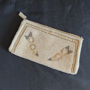 Vintage La Regale Beaded/Bead Clutch~Japan~Evening Bag~Purse~MCM